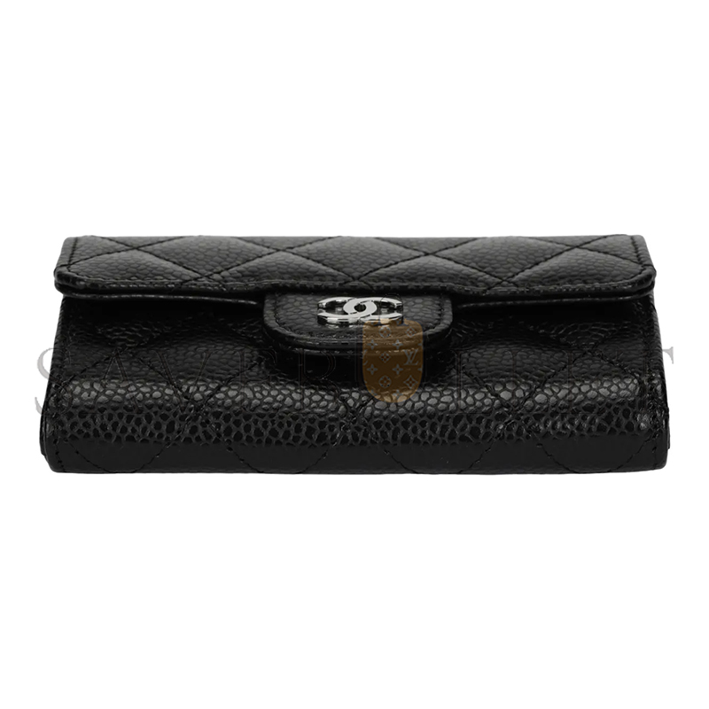 CHANEL GRAINED CALFSKIN FLAP CARD HOLDER WALLET AP0214 (11.3*7.5*2.5cm)
